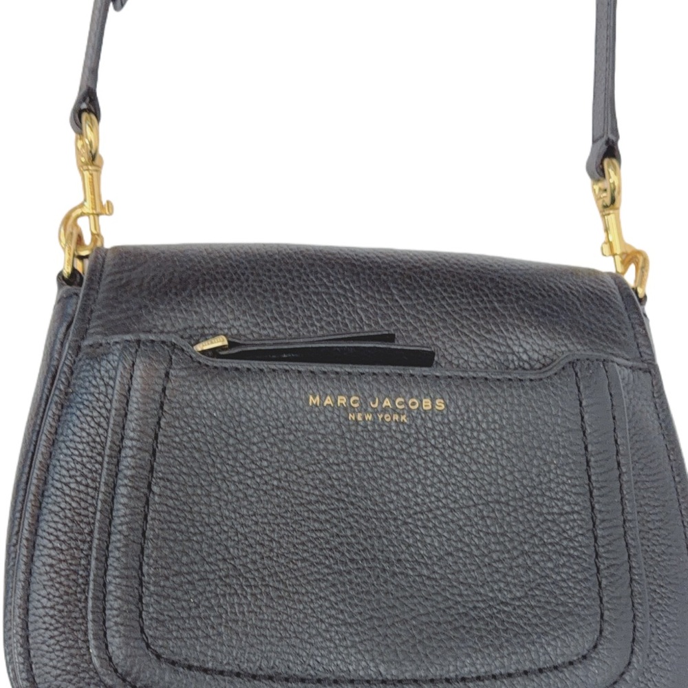 Marc Jacobs Black Pebbled Leather Crossbody Bag - Picture 2 of 15